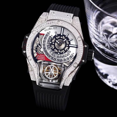 Hublot Warcraft MP  Big Bang MP-09 Stainless Steel Diamond Watch